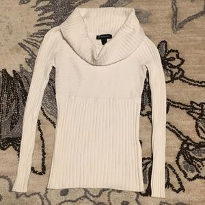 INC Ivory Cream Knit Top Long Sleeve Size S